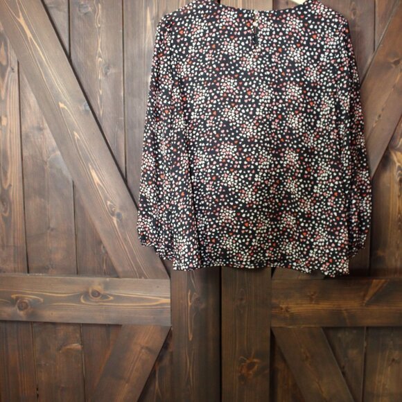 Apt 9 XXL Pink heart Print 3/4 Sleeve Blouse - Picture 6 of 8